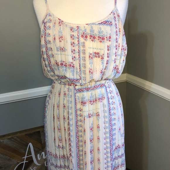 American Rag Pleated Long Floral Dress - Picture 3 of 7